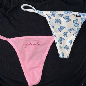 Victoria Secret Pink Cotton V-string